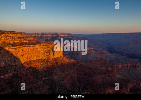 Sunrise @ Moran Point, Grand Canyon NP Foto Stock