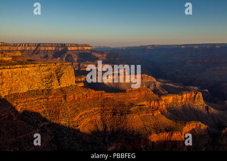 Sunrise @ Moran Point, Grand Canyon NP Foto Stock