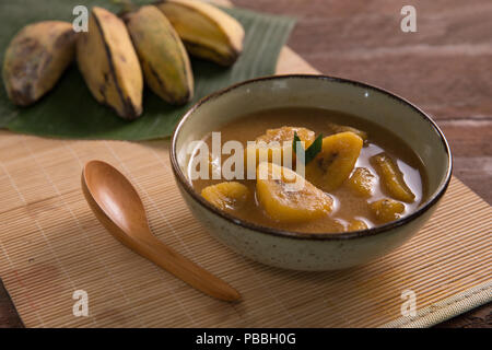 Indonesiano culinaria tradizionale kolak pisang Foto Stock