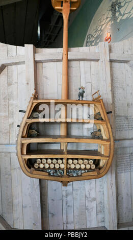 Vasa la nave ammiraglia svedese del Re di Svezia Gustavo Adolfo affondata sul suo viaggio inaugurale il 10 agosto 1628 Foto Stock