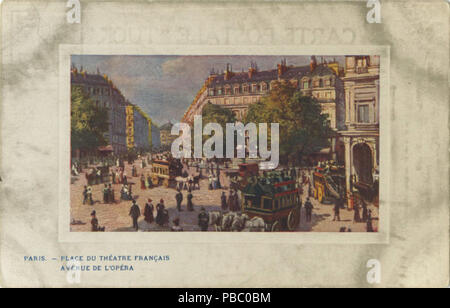 1169 PARIGI.-Place du Theatre Francais, Avenue De L'Opera. (141-3) (BNI 419269) Foto Stock