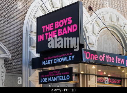 I ragazzi della band su Broadway Foto Stock