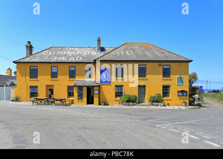 Gallinella Testa della gastro pub, Treen vicino Zennor, Cornwall, Inghilterra, Regno Unito. Foto Stock