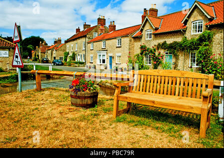 Cottage a Hovingham, North Yorkshire, Inghilterra Foto Stock