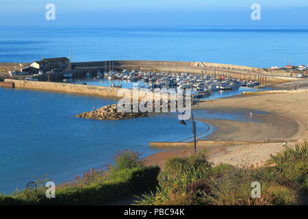 Porto di Lyme Regis, Dorset chiamato il Cobb Foto Stock