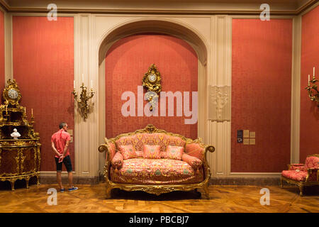 LOS ANGELES, Stati Uniti d'America - Sep 26, 2015: J. Paul Getty Museum (Museo Getty), un museo di arte in California fondata nel 1974 Foto Stock