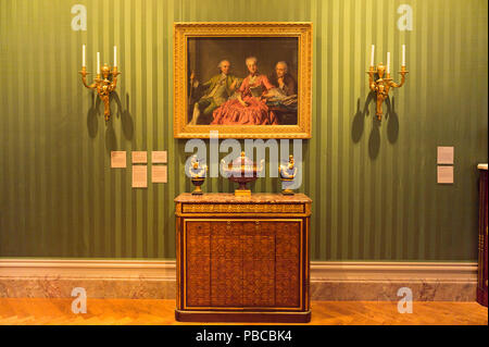 LOS ANGELES, Stati Uniti d'America - Sep 26, 2015: J. Paul Getty Museum (Museo Getty), un museo di arte in California fondata nel 1974 Foto Stock