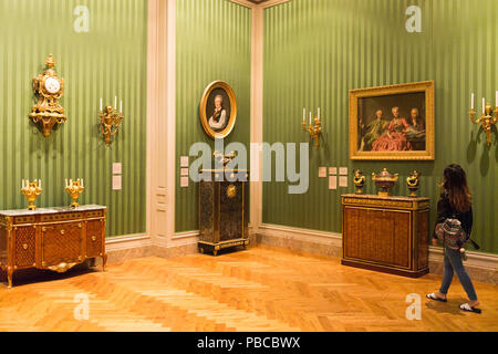 LOS ANGELES, Stati Uniti d'America - Sep 26, 2015: J. Paul Getty Museum (Museo Getty), un museo di arte in California fondata nel 1974 Foto Stock