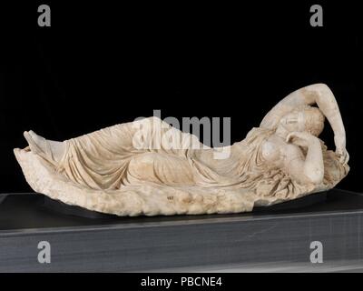 Scultore romano / "Ariadne sleeping". 150 - 175. Marmo bianco. Museo : Museo del Prado di Madrid, España. Foto Stock