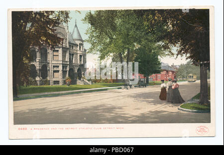 1255 Residence e Detroit Athletic Club, Detroit, Mich (NYPL b12647398-68344) Foto Stock