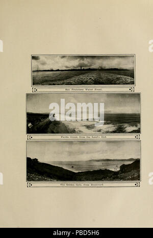 1289 Sanfranciscohist01youn 0115 San Francisco anteriore acqua &AMP; Oceano Pacifico, dal Land's End &AMP; il Golden Gate, dal Boulevard Foto Stock