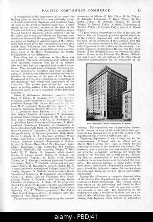 1303 Seattle apre le porte del paese ai commissari giapponese - Pagina 13 Foto Stock