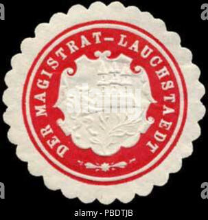 1341 Siegelmarke Der Magistrat-Lauchstaedt W0262807 Foto Stock