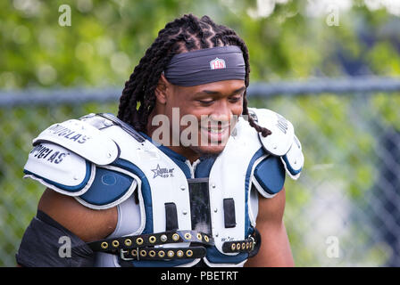 Gillette Stadium. 28 Luglio, 2018. MA, USA; New England Patriots linebacker dont'a Hightower (54) prende il campo durante il New England Patriots Training Camp a Gillette Stadium. Anthony Nesmith/CSM/Alamy Live News Foto Stock