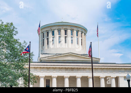 Cupola della Ohio edificio di capitale in Columbus, Ohio Foto Stock