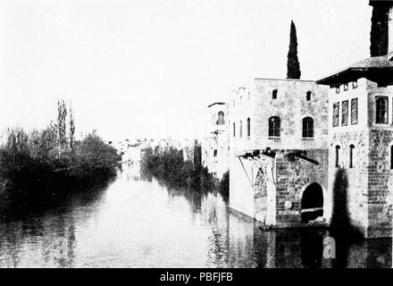 1544 SL 1914 D248 fiume Oronte in Hama Foto Stock