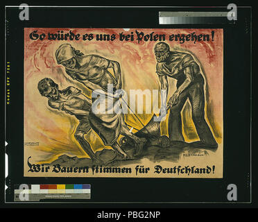 1548 in modo würde es uns bei Polen erehen! Wir stimmen Bauern für Deutschland! LCCN2004665986 Foto Stock