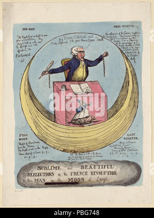 1581 Sublime e belle riflessioni sulla rivoluzione francese, o l'uomo della luna a grandi LCCN2004669851 Foto Stock