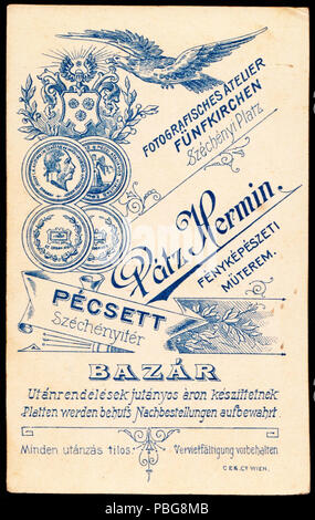 1594 Széchenyi tér, Pátz Hermin fényképészeti műterme. Fortepan 81309 Foto Stock
