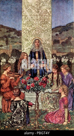 1617 Il libro del vecchio inglese canzoni e ballate - 21 Madonna canta il Magnificat, con toni superando il dolce Foto Stock