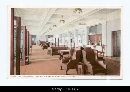1624 Il Concourse, Fort William Henry Hotel sul Lago, George (NYPL b12647398-74513) Foto Stock