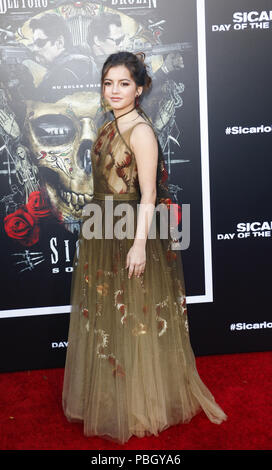 Premiere del film di sicario giorno del Soldado con: Isabella Moner dove: Los Angeles, California, Stati Uniti quando: 27 giu 2018 Credit: Apega/WENN.com Foto Stock