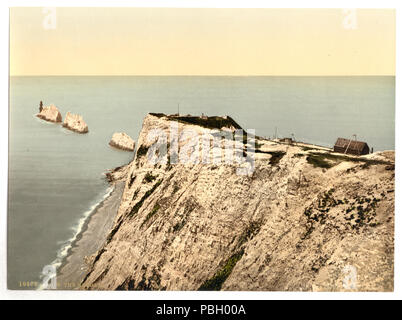 1659 Gli aghi, II., Isle of Wight, Inghilterra-LCCN2002708246 Foto Stock
