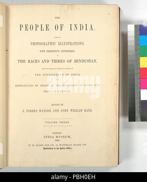 1665 Il popolo dell India - una serie di illustrazioni fotografiche, con stampa in rilievo descrittivo ... (Titolo pagina, V. 3) (NYPL b13409080-1125348) Foto Stock