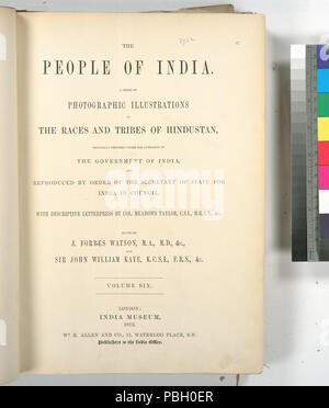 1665 Il popolo dell India - una serie di illustrazioni fotografiche, con stampa in rilievo descrittivo ... (Titolo pagina, V. 6) (NYPL b13409080-1125516) Foto Stock