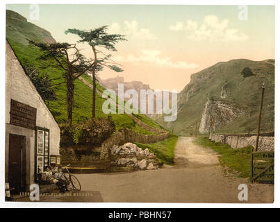 1713 La Winnets, Castleton, Derbyshire, Inghilterra-LCCN2002696670 Foto Stock