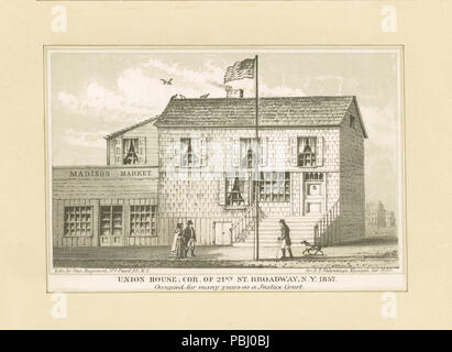 1790 Unione House, cor del xxi San Broadway N.Y. 1857 (NYPL b13476048-420980) Foto Stock