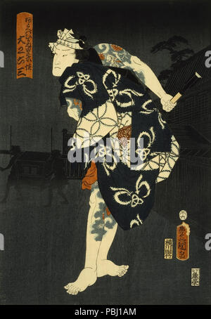 1796 Kunisada Utagawa Toyokuni (III) - Attore Kabuki - (MAHh-NNrKq0nww) Foto Stock