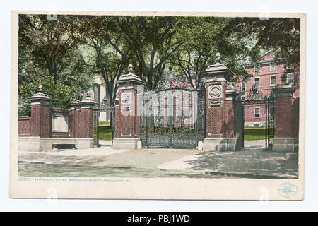 1800 Van Wickle Gates, Brown University, la provvidenza, R.I (NYPL b12647398-68857) Foto Stock