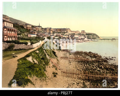 1802 Ventnor, dal West Cliff, Isle of Wight, Inghilterra-LCCN2002711862 Foto Stock