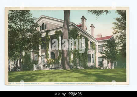 1853 Wilcox Residence, dove il Presidente T. Roosevelt ha assunto il mandato, Buffalo, N.Y (NYPL b12647398-69600) Foto Stock