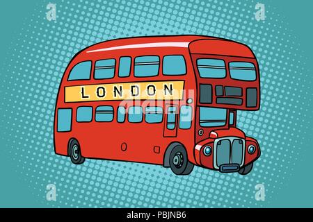 London Double Decker bus Illustrazione Vettoriale