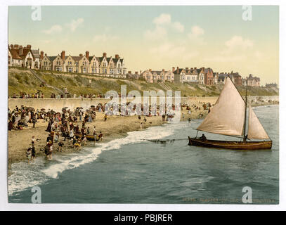 1874 Yacht a partire, Clacton-on-Sea, Inghilterra-LCCN2002696557 Foto Stock