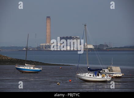 Di Longannet power station Scozia Luglio 2018 Foto Stock