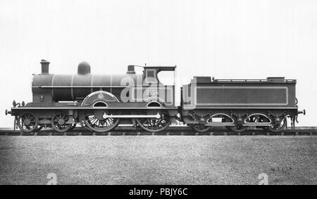. Inglese: Fotografia della locomotiva LNWR n. 1918 "notorietà" . Durante o dopo il mese di giugno 1908 930 LNWR locomotiva n. 1918 Renown Foto Stock