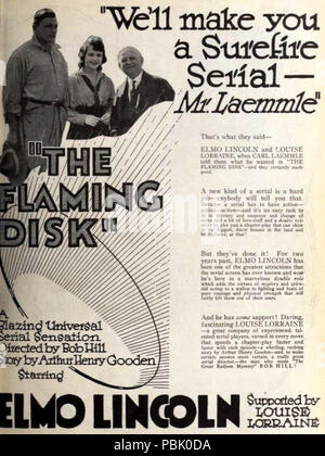1635 La Flaming disc (1920) - 4 Foto Stock