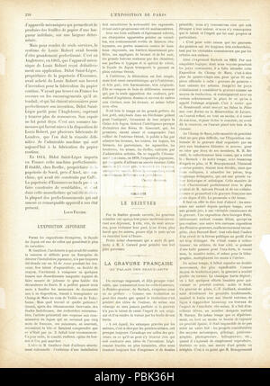 873 L'Exposition de Paris de 1889 N70 pagina 238 Foto Stock