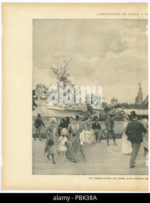 874 L'Exposition de Paris de 1889 Supplemento de No78 sinistra Foto Stock