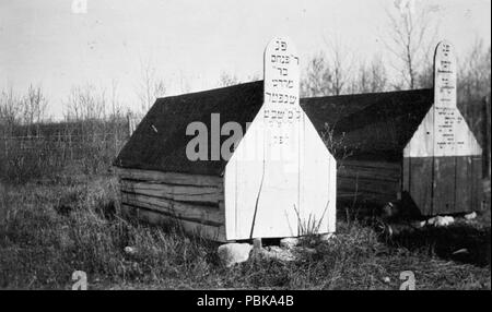 727 tombe nel cimitero ebraico di Lipton colonia, Saskatchewan Foto Stock