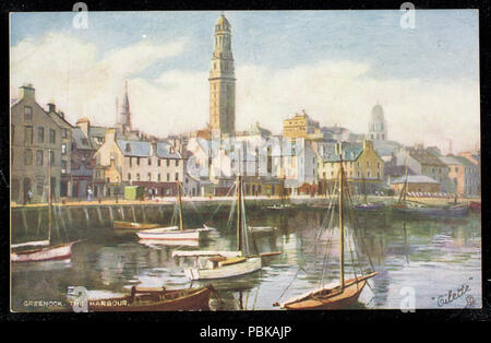 730 Greenock. Il porto. (Bni 443352) Foto Stock
