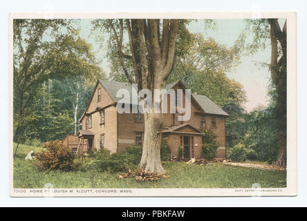 765 Home di Louisa M. Alcott, concordia, massa (NYPL b12647398-73826) Foto Stock