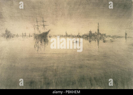 822 James Abbott McNeill Whistler - Nocturne - Foto Stock