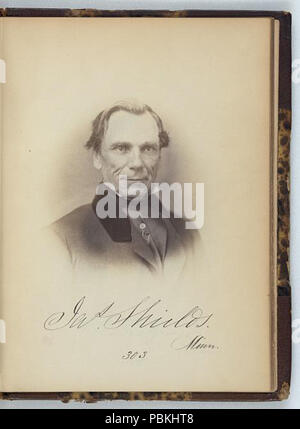 824 James Shields senatore da Minnesota di metà lunghezza ritratto Foto Stock