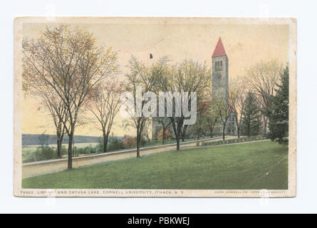 919 LIBRERIA e Cayuga Lake, Cornell University, Ithaca, N. Y (NYPL b12647398-74558) Foto Stock