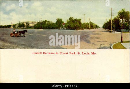 923 Lindell Boulevard, Ingresso Forest Park (BNI 12108) Foto Stock