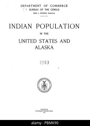 801 Popolazione indiana negli Stati Uniti e in Alaska Foto Stock